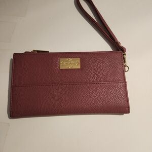 Nanette Lepore Burgundy Wristlet